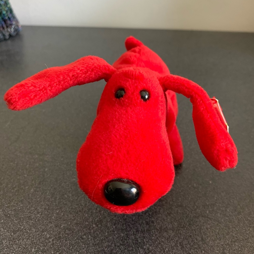 3/$12! Ty Beanie Baby - Rover the Red Dog - NWT!